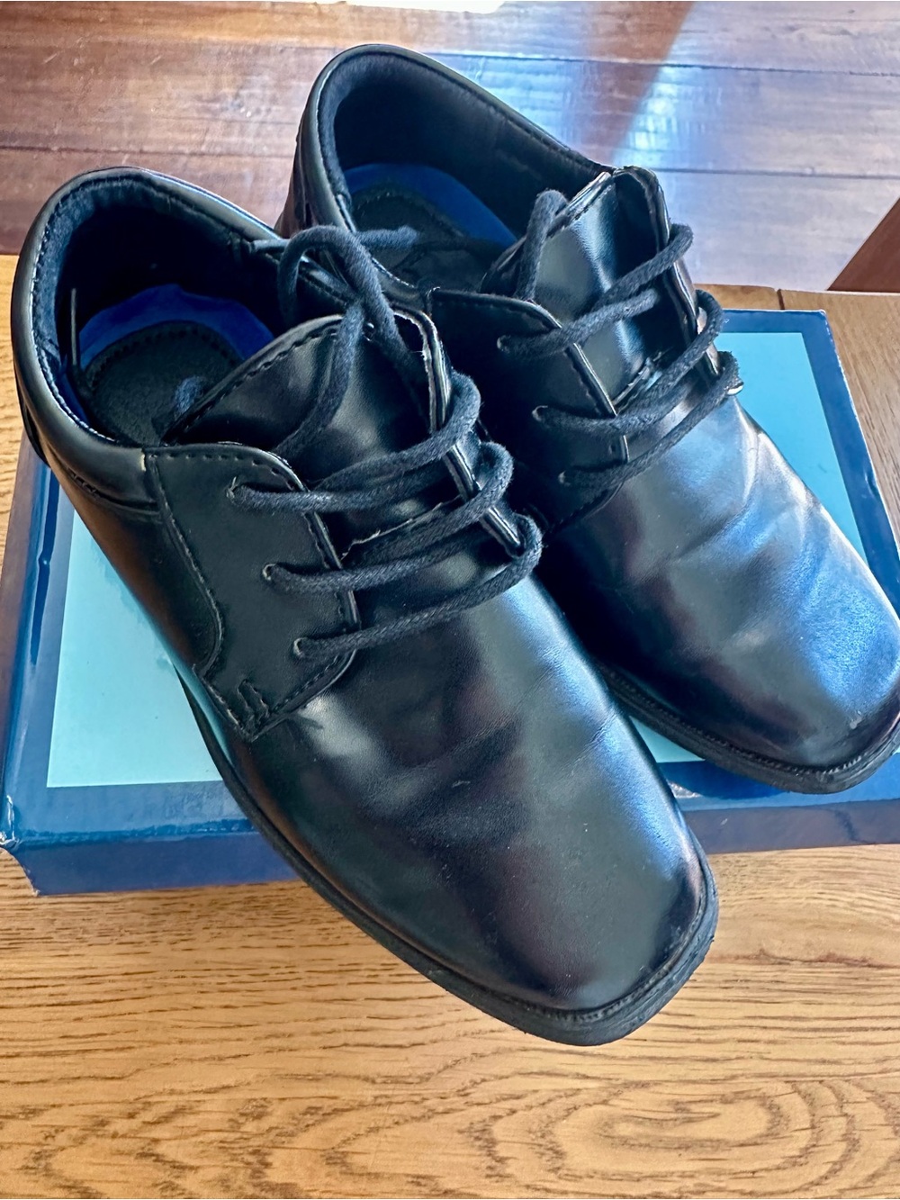 Boy’s Black Lace-Up Dress Shoes